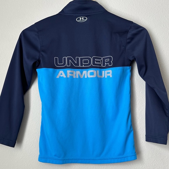 UNDER ARMOUR - Armour Fleece - ¼ Zip - Boys size 7 - Blue - Picture 2 of 10